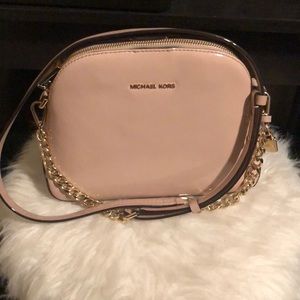 Michael Kors pink crossbody purse